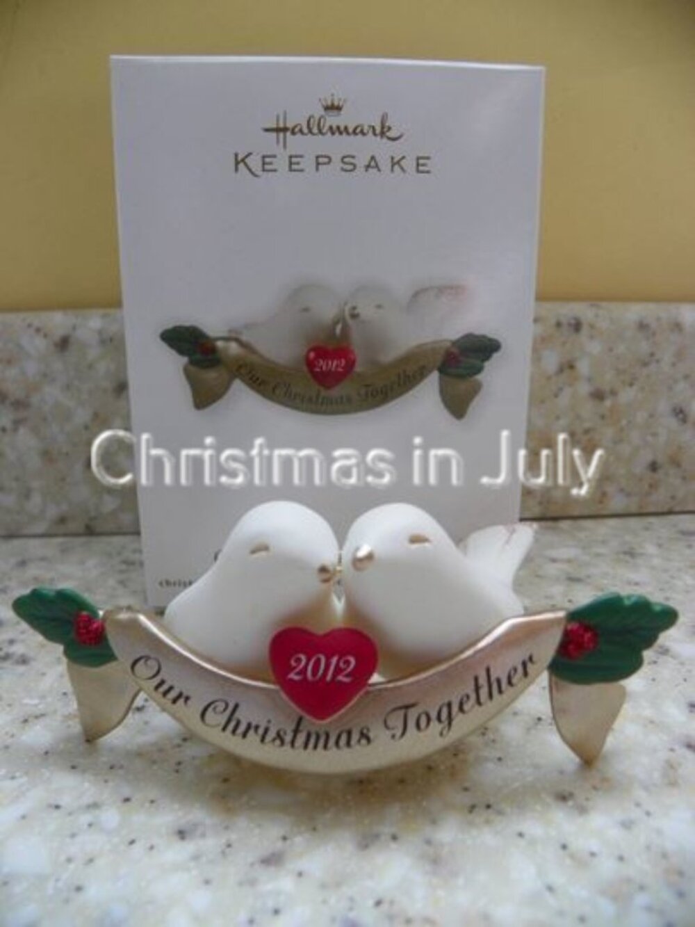 Hallmark 2012 Our Christmas Together Doves Christmas Ornament